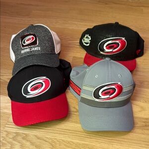 Carolina Hurricanes Logo Caps bundle